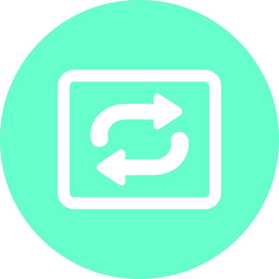 Repeat Button Icon Design vector