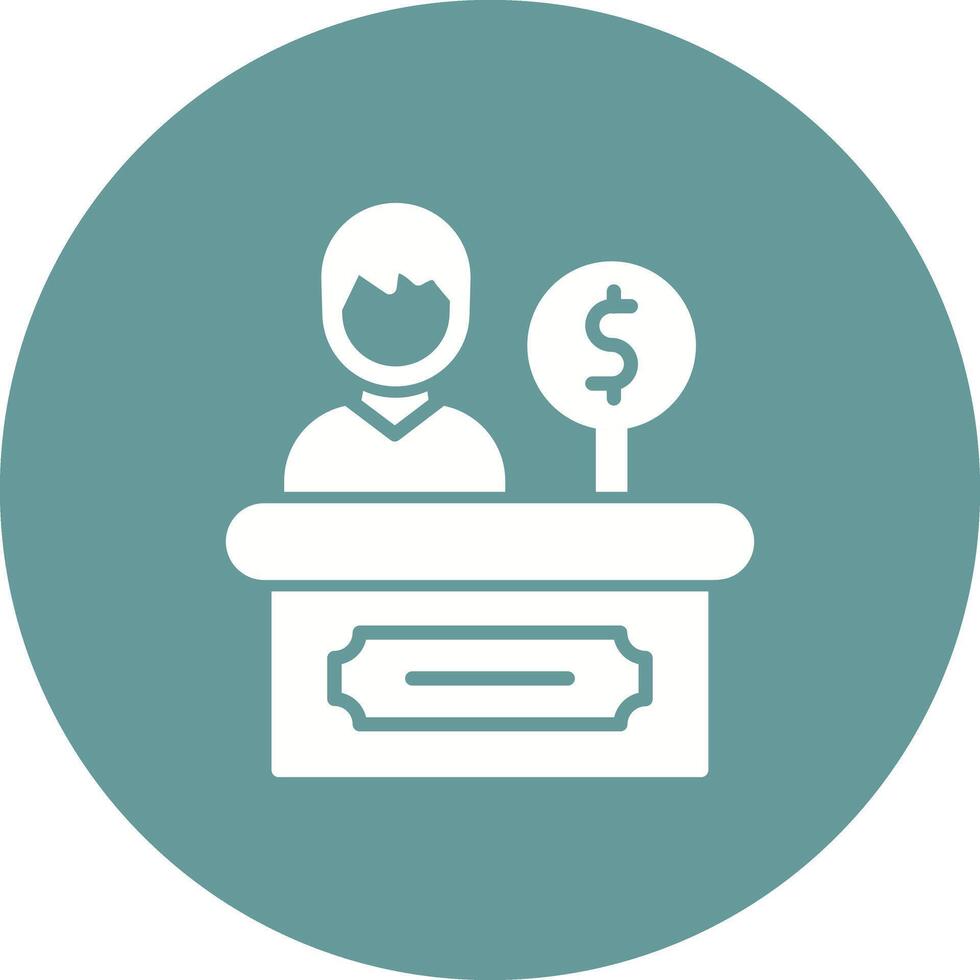 Cashier Icon Design vector