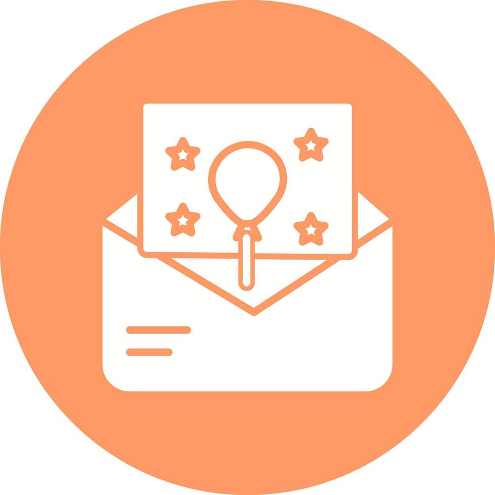 Party Invitation Icon Design vector