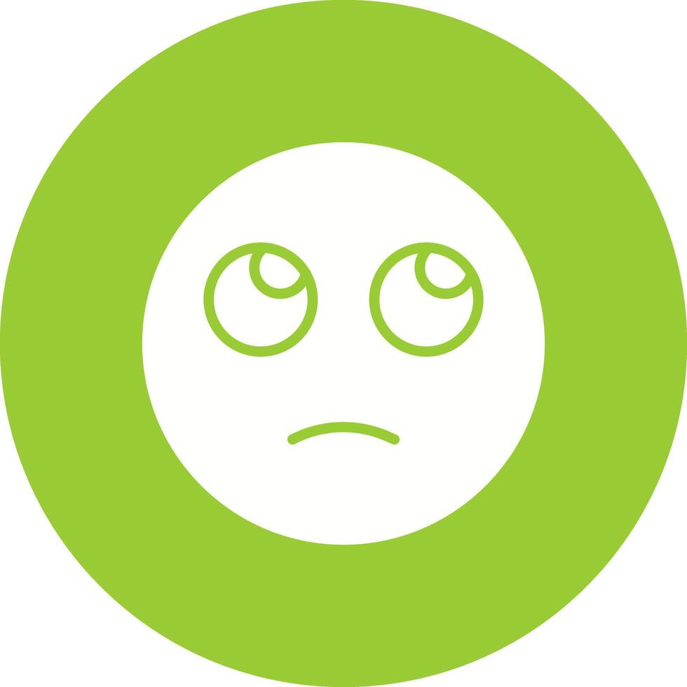 Face with Rolling Eyes Icon Design vector