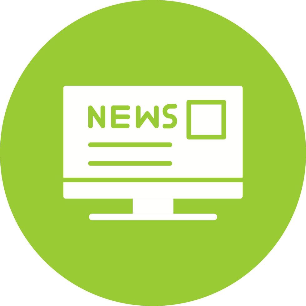 Social Media News Icon Design vector