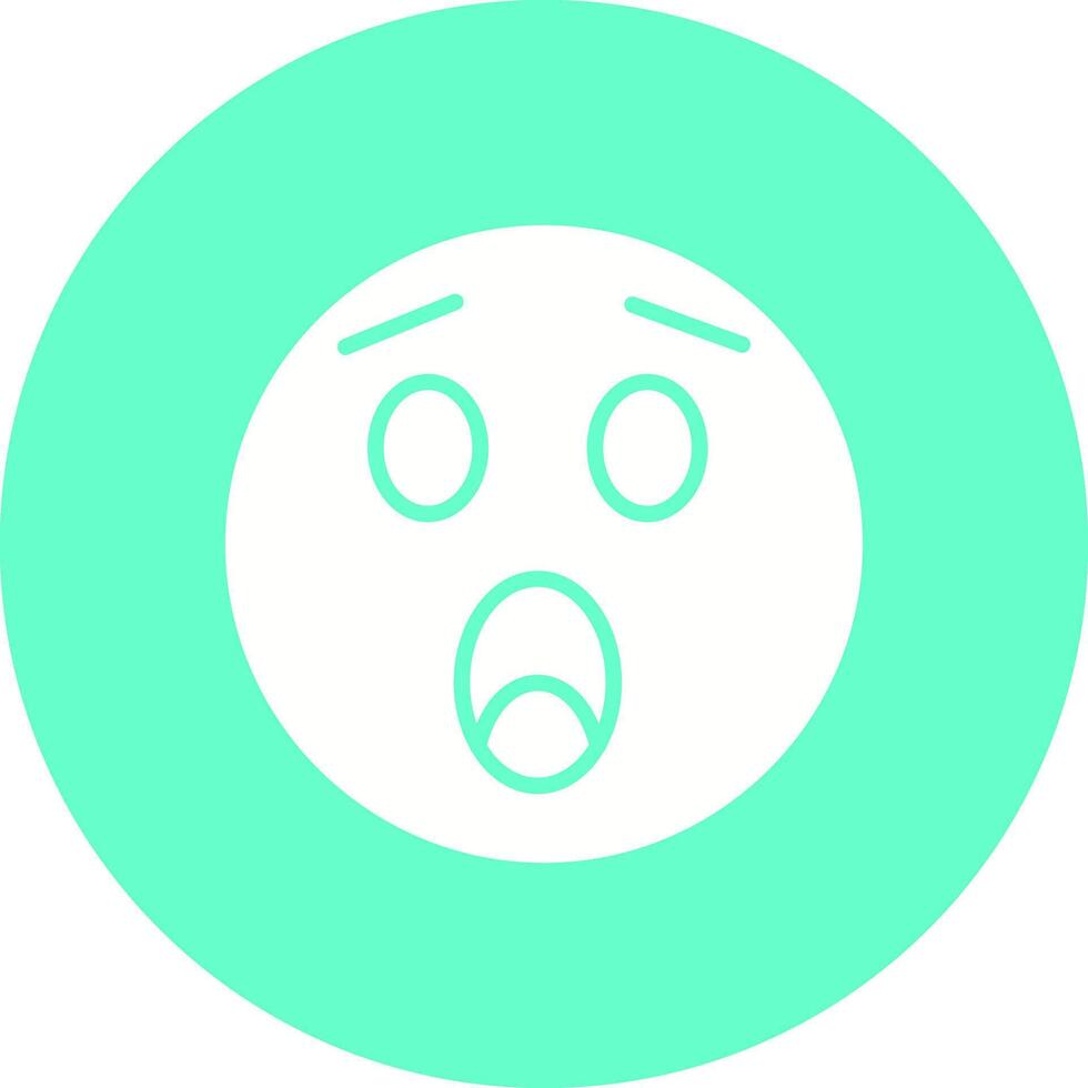 Astonished Face Icon Design vector