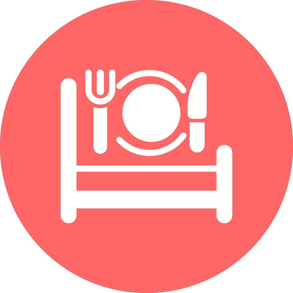 Breakfast in Bed Icon Design vector