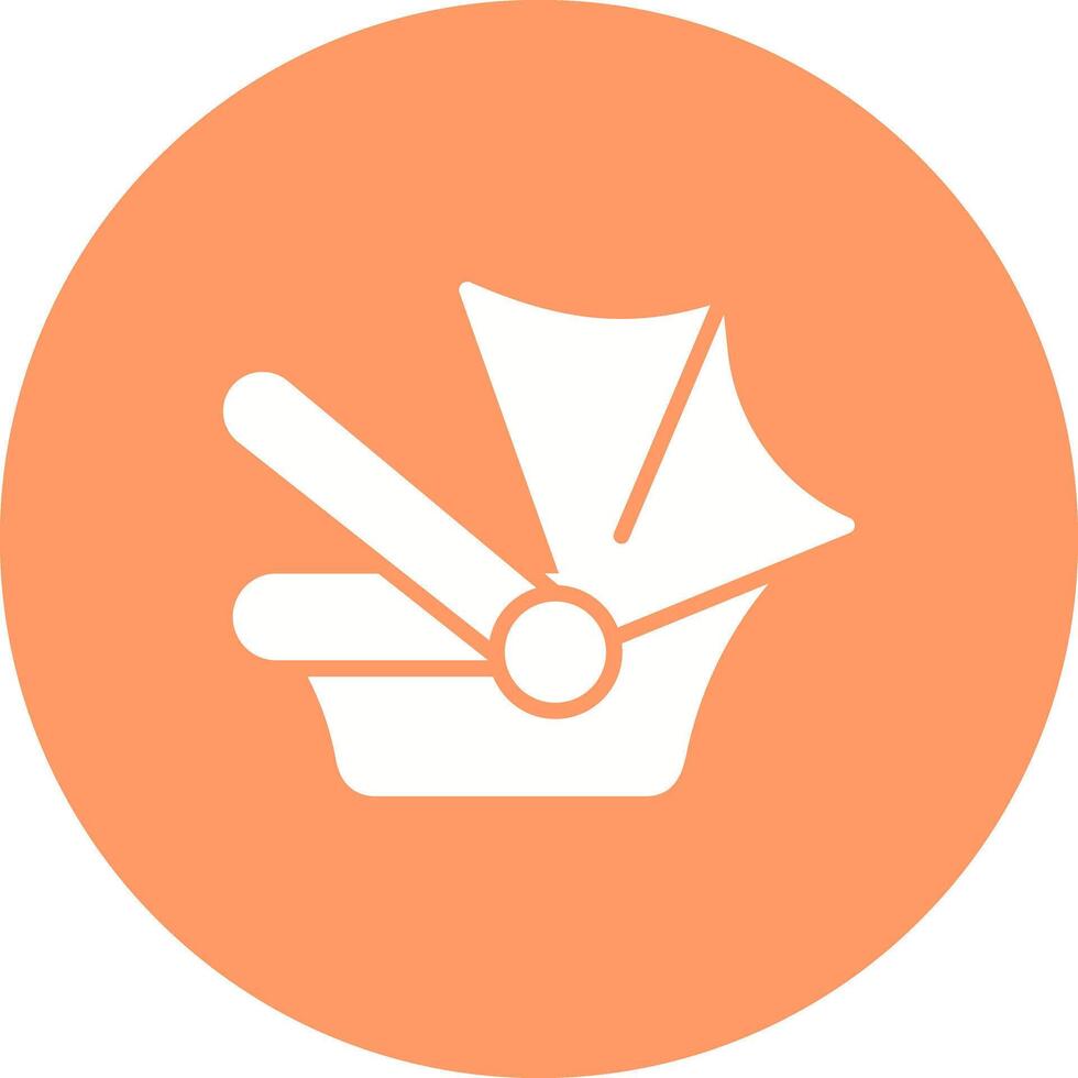 Car Seat Safety Icon Design vector
