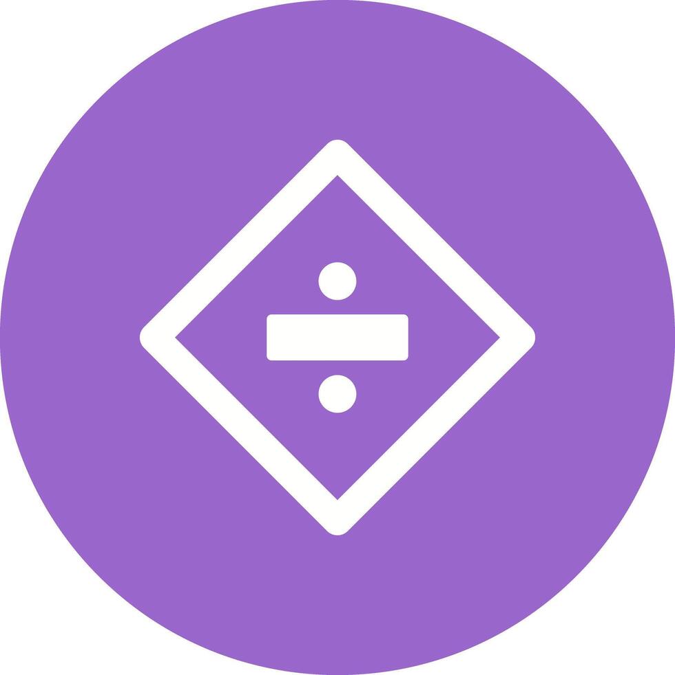Division Sign Icon Design vector