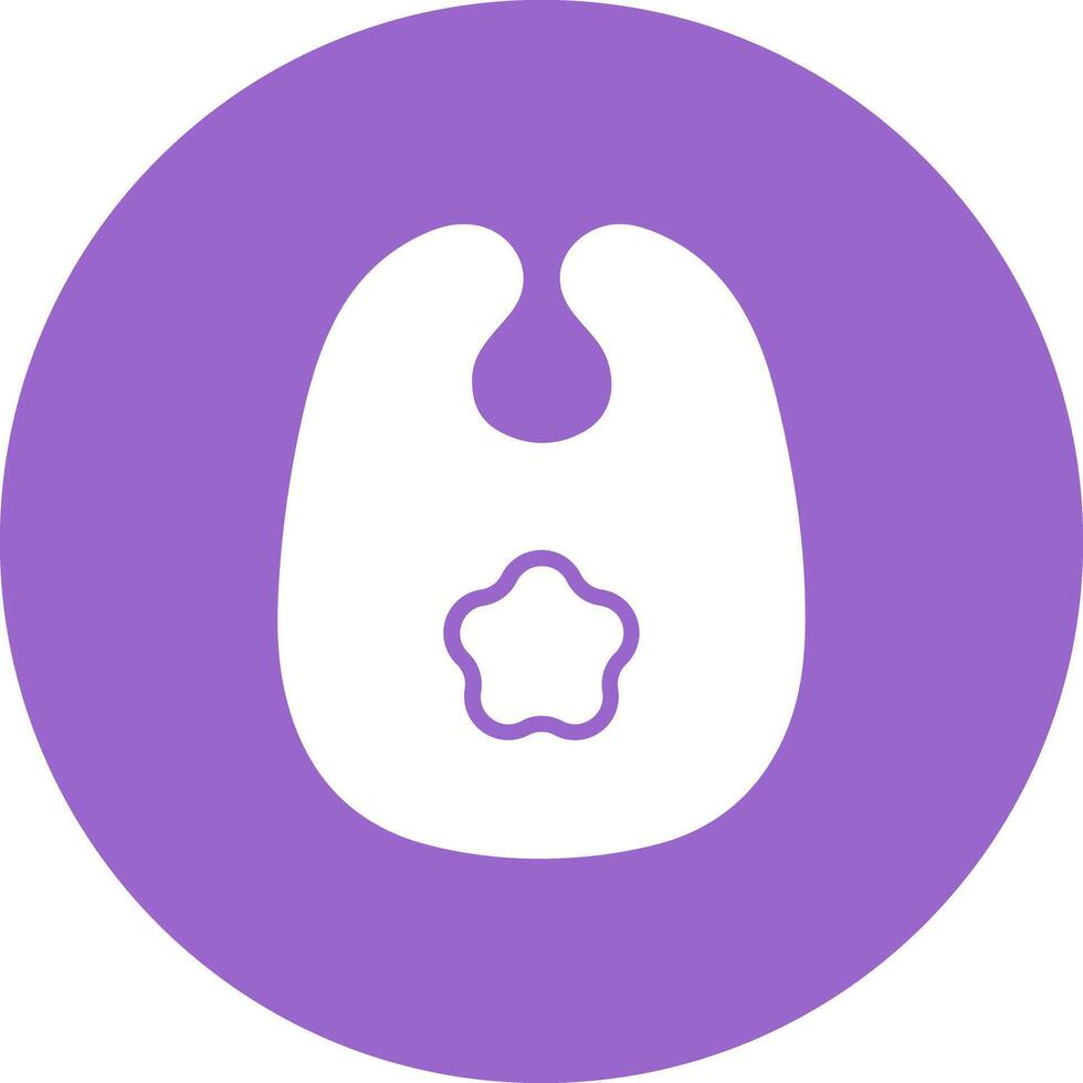 Cute Bibs Icon Design vector