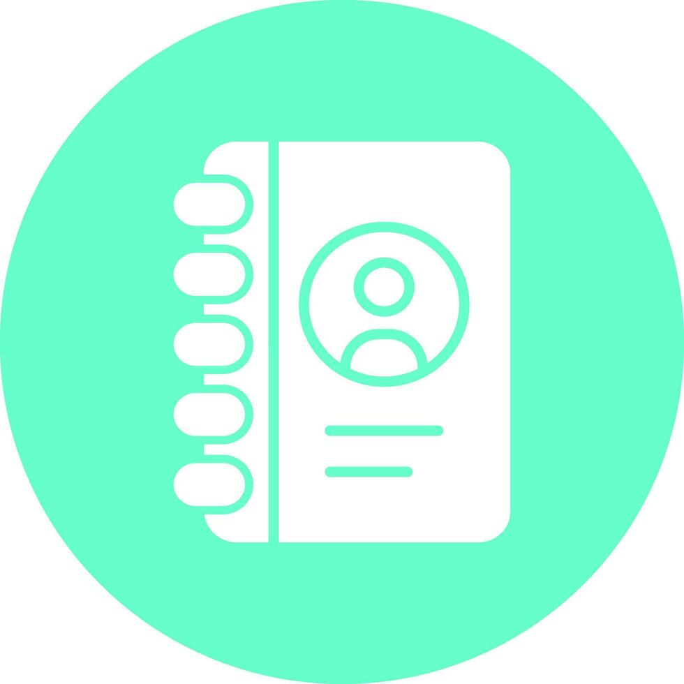 Contact List Icon Design vector