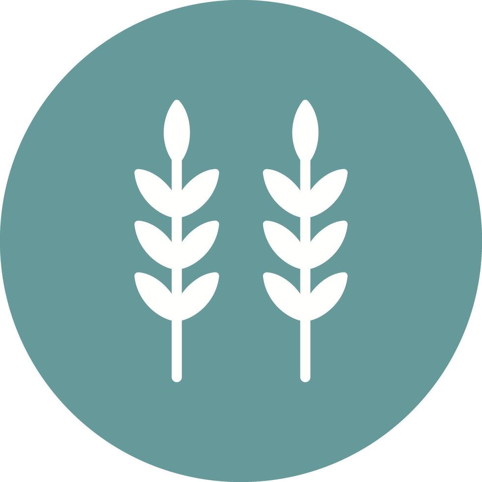 Sheaf of Rice Icon Design vector