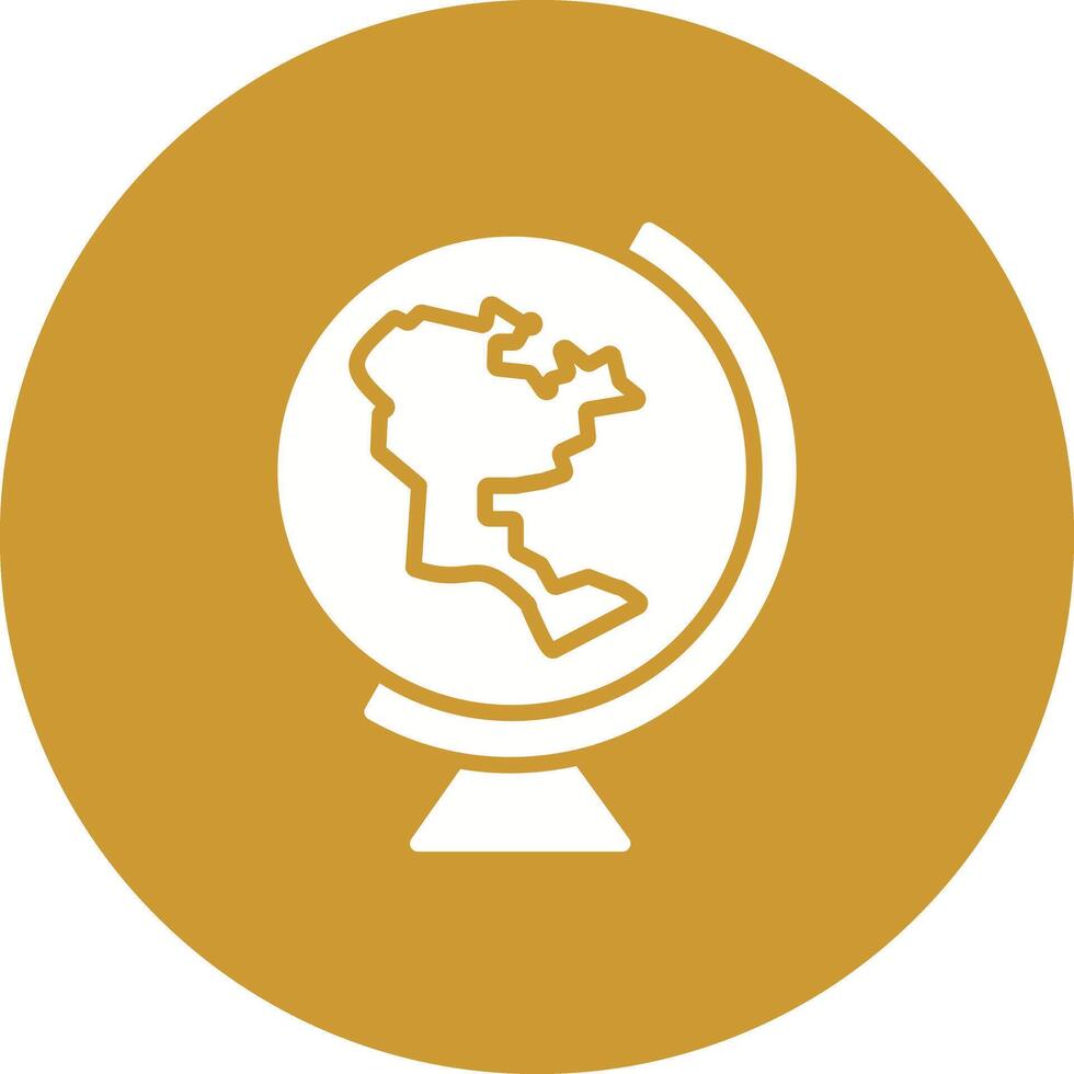 Earth Globe Americas Icon Design vector