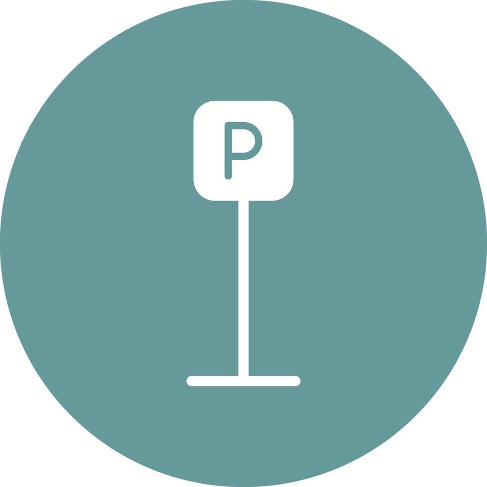 P Button Icon Design vector