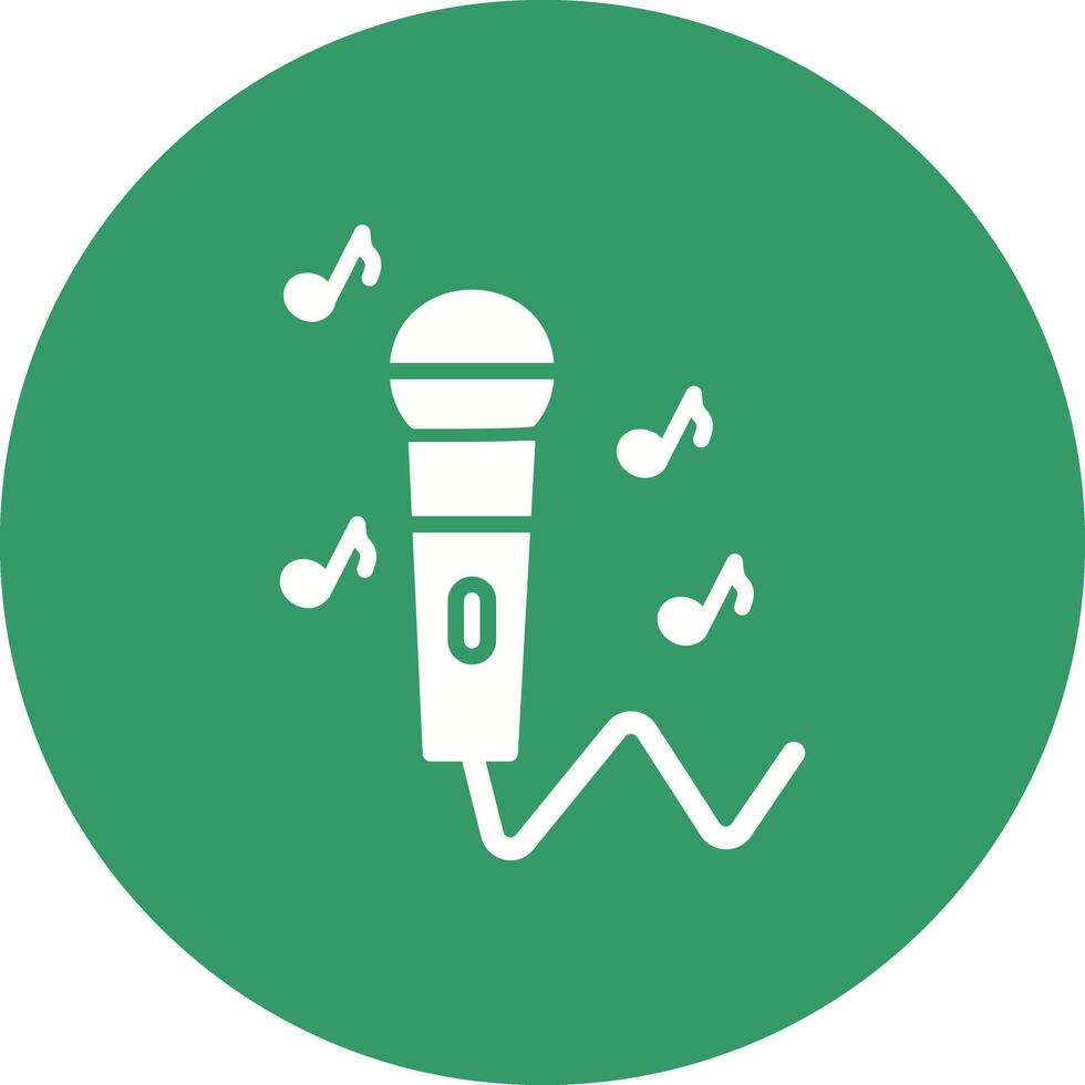 Karaoke Icon Design vector