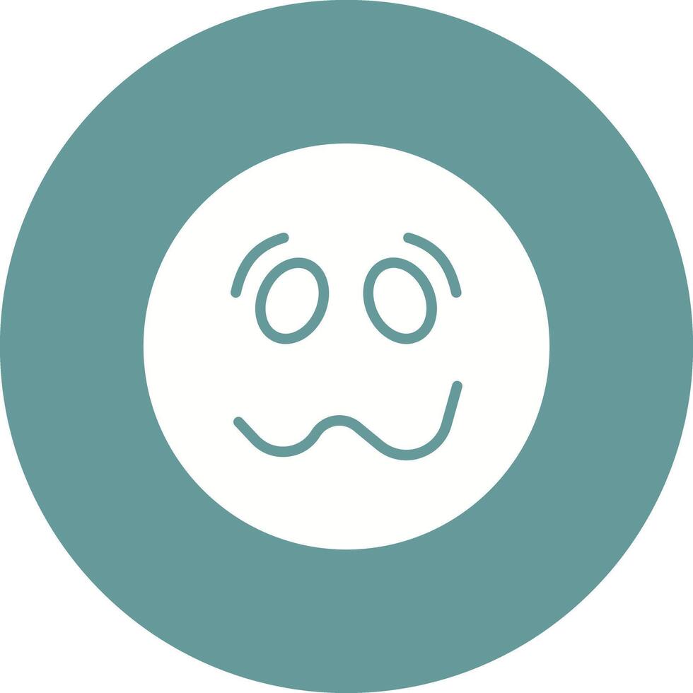 Woozy Face Icon Design vector