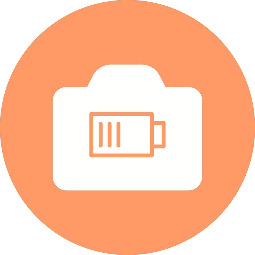 Camera Batteries Icon Design vector