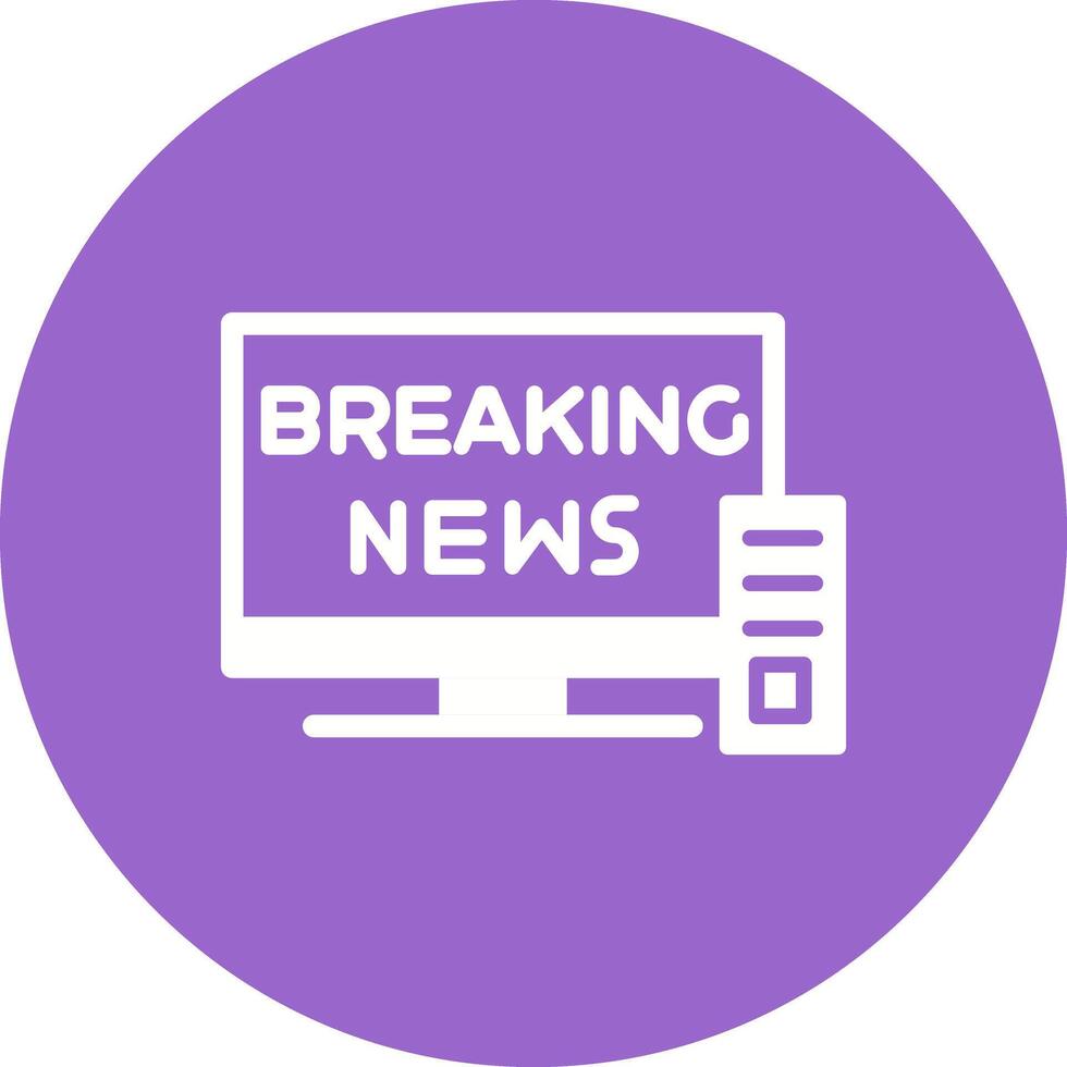 Breaking Story Icon Design vector