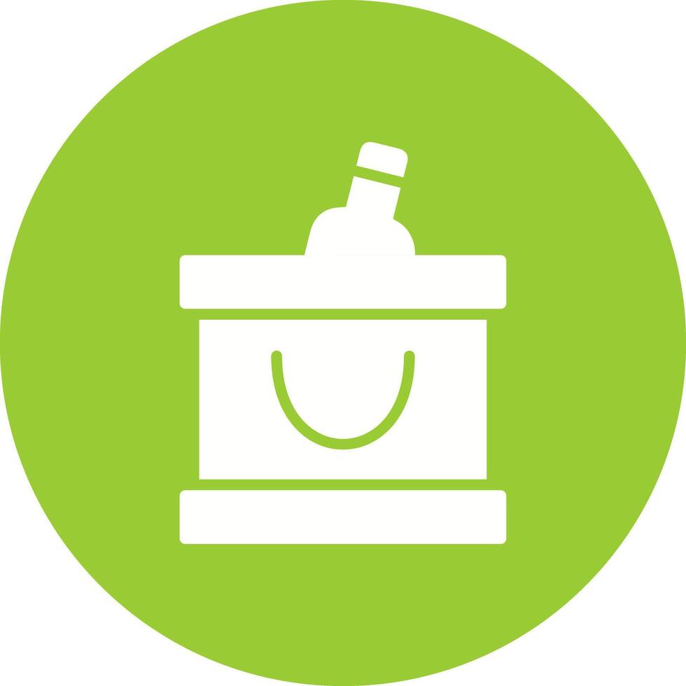 Wine Cooler Icon Design vector