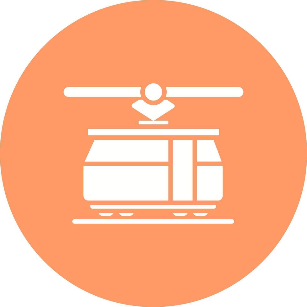 Tram Car Icon Design vector