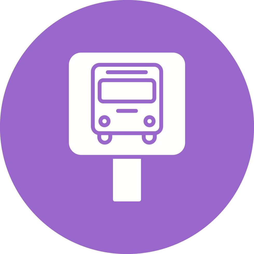 Bus Stop Icon Design vector