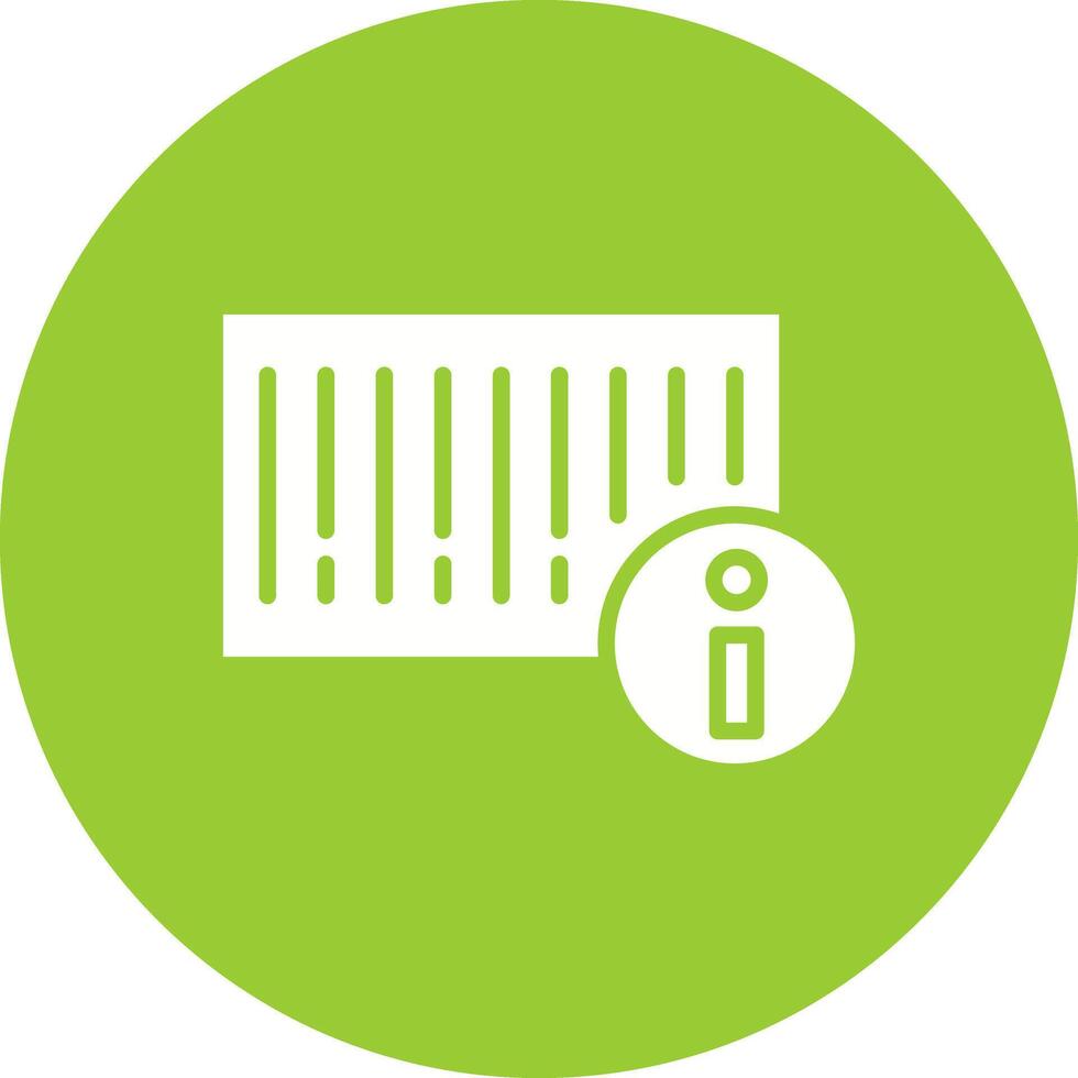 Barcode Product Info Icon Design vector