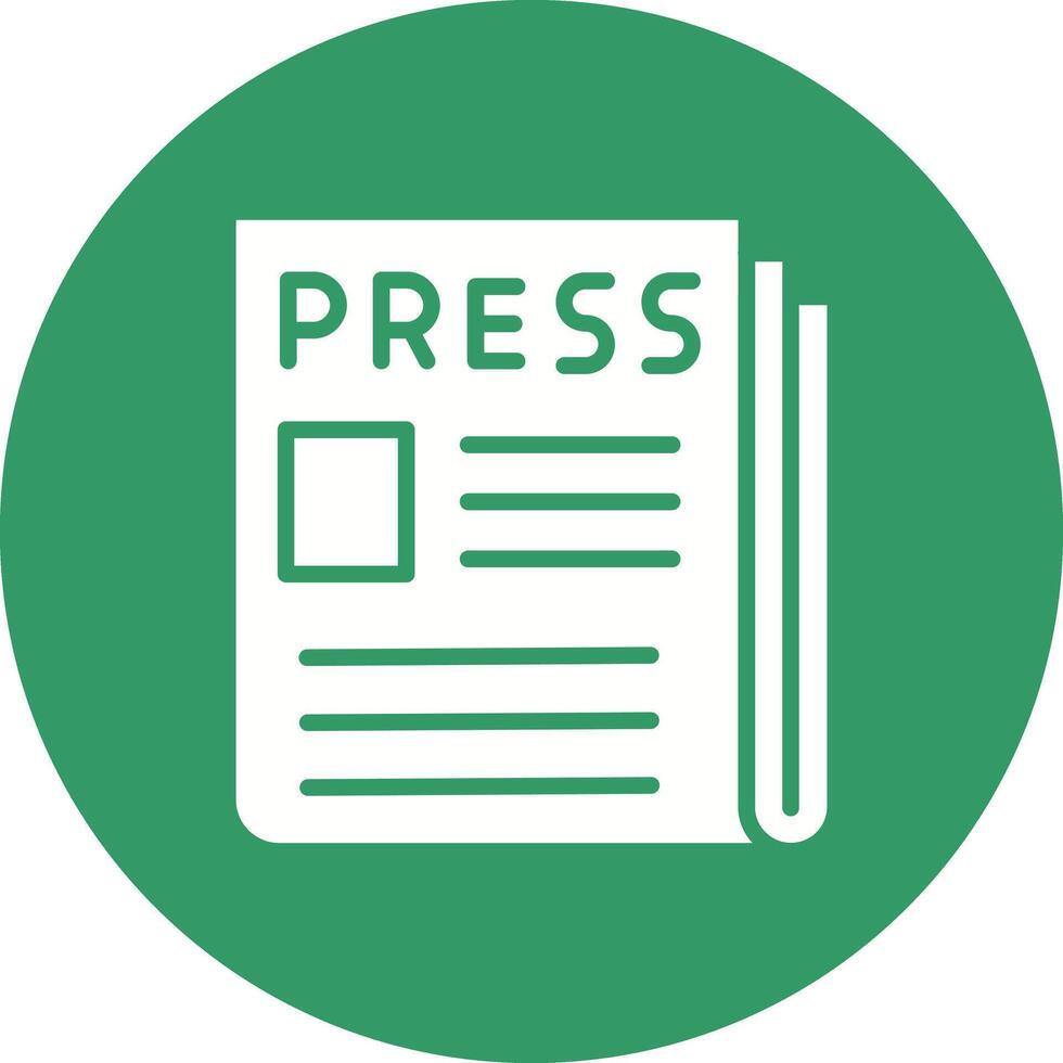 Press Release Icon Design vector