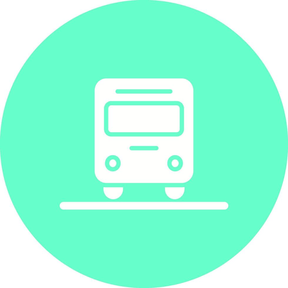 Oncoming Bus Icon Design vector