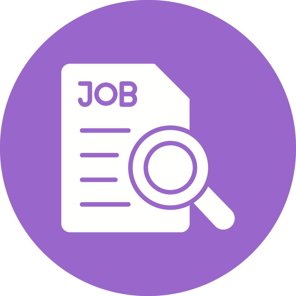 Job Search Icon Design vector