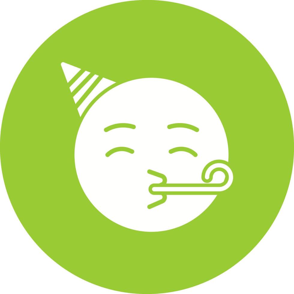 Partying Face Icon Design vector