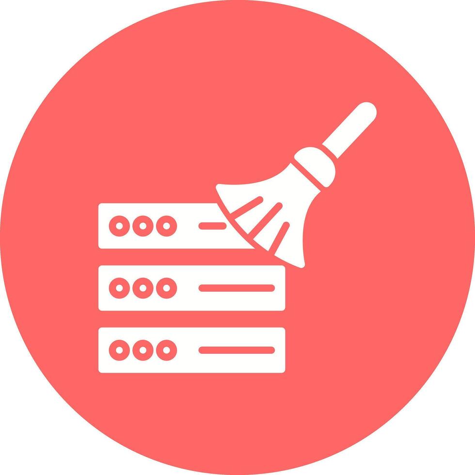 Data Cleaning Icon Design vector