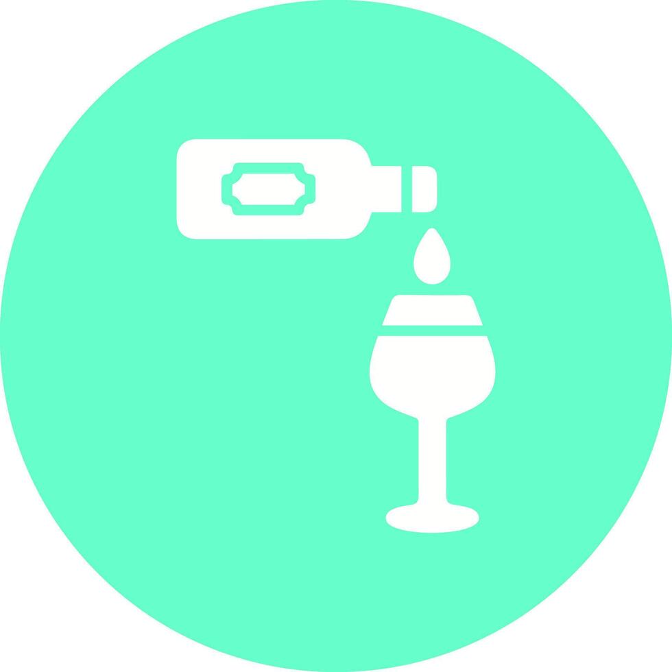 Wine Poured Icon Design vector