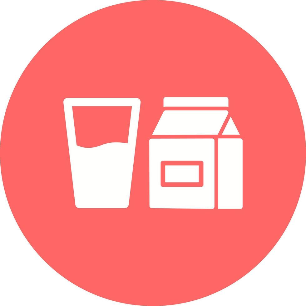 Glass of Milk Icon Design vector
