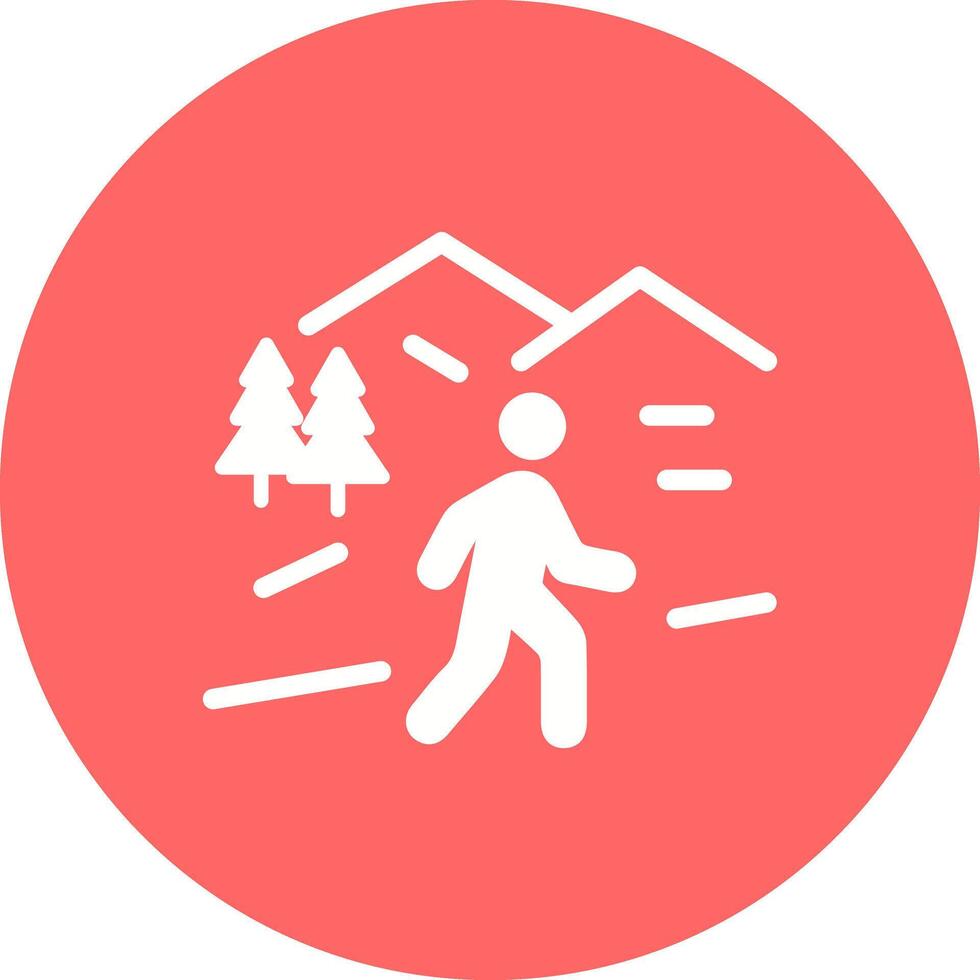 Nature Walk Icon Design vector