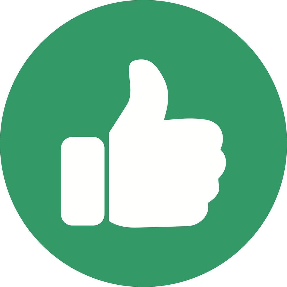 Thumbs Up Icon Design vector