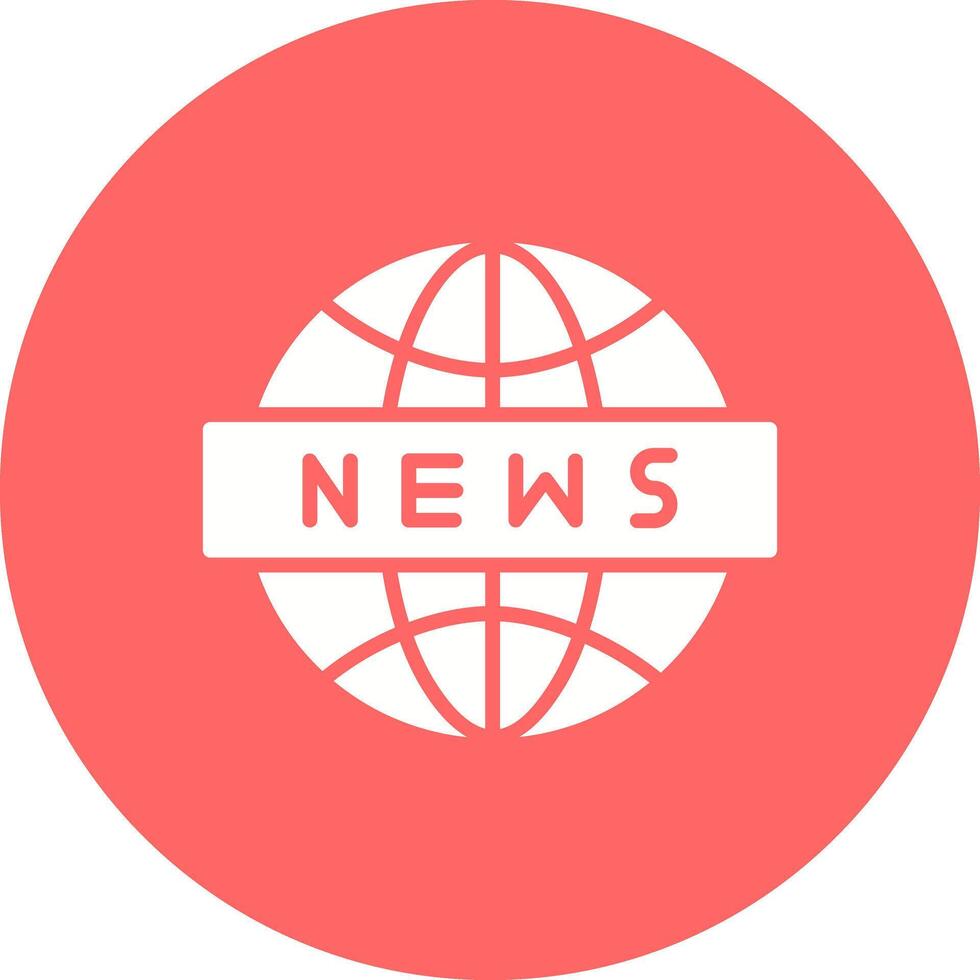 News Globe Icon Design vector