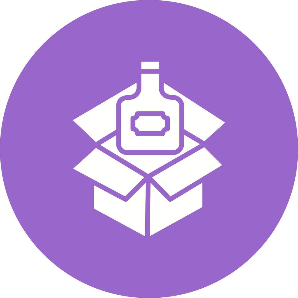 Wine Box Icon Design vector
