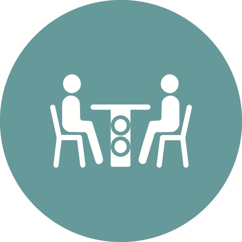 Family Dinner Icon Design vector