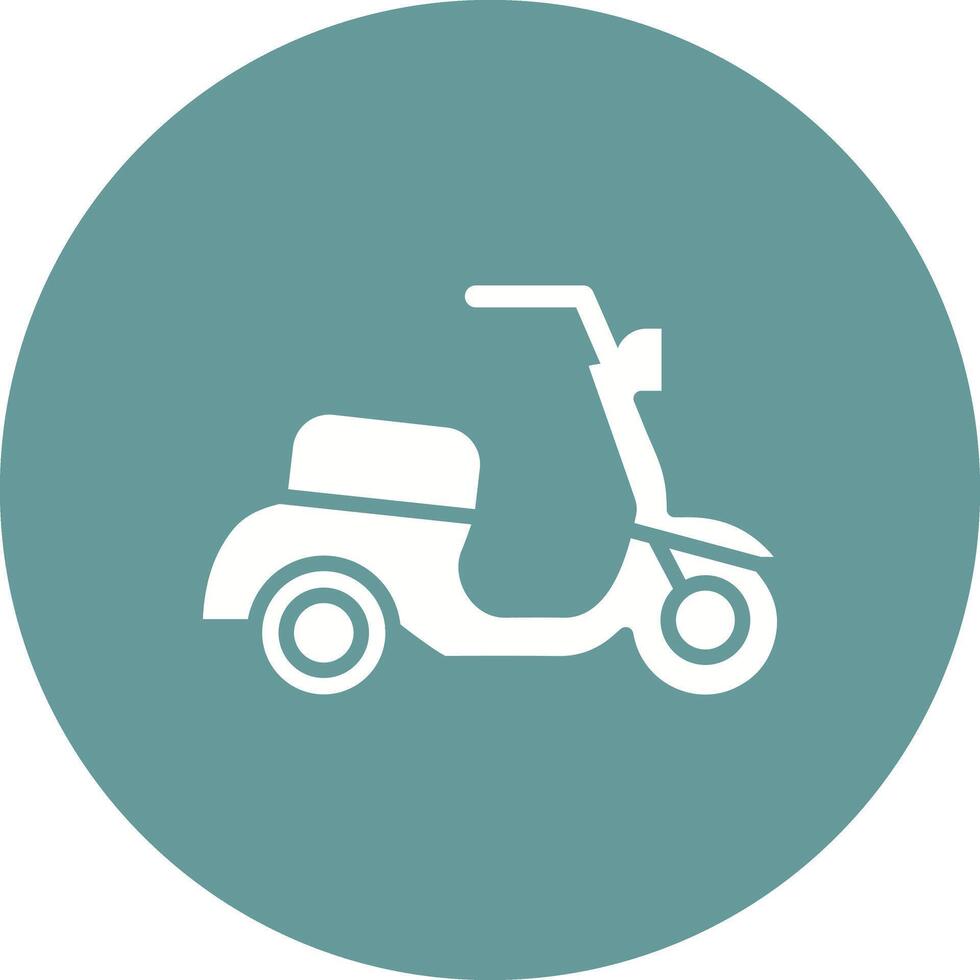 Motor Scooter Icon Design vector