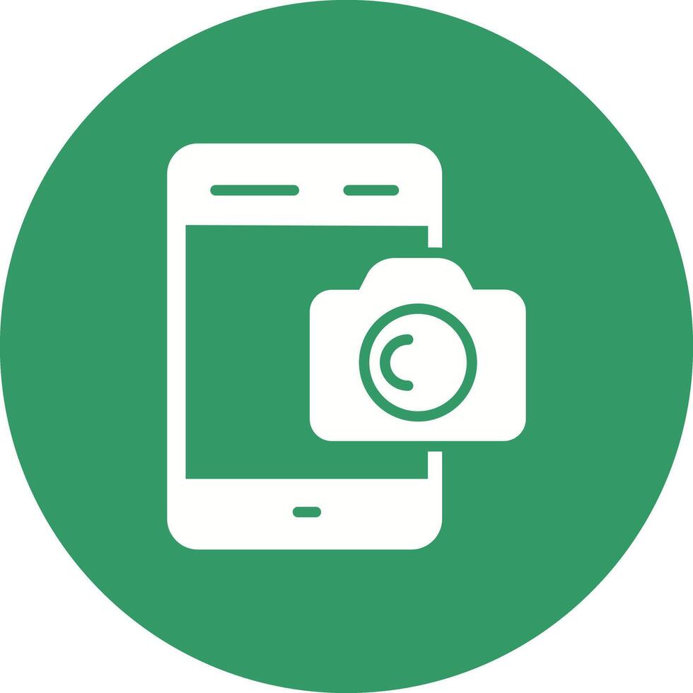 Smartphone Photography Icon Design vector