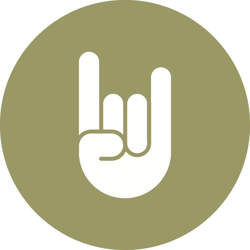 Sign of the Horns Icon Design vector