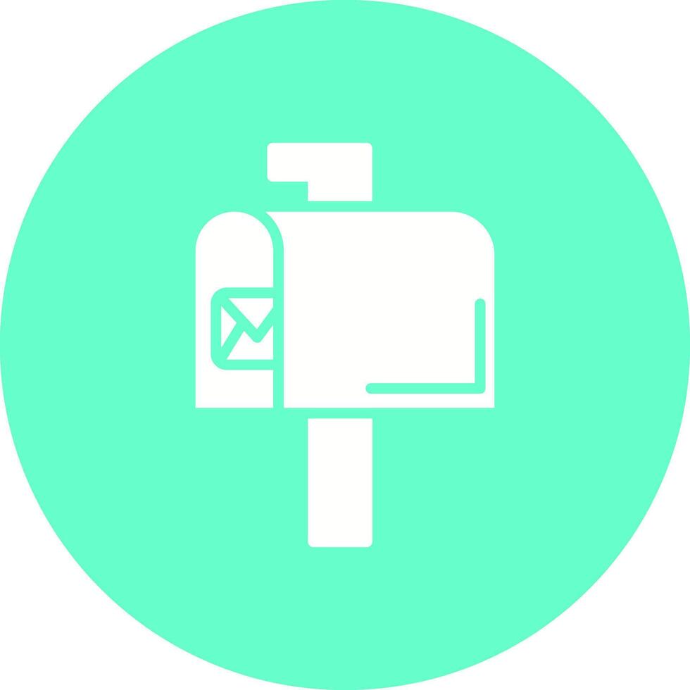 Mailbox Key Icon Design vector