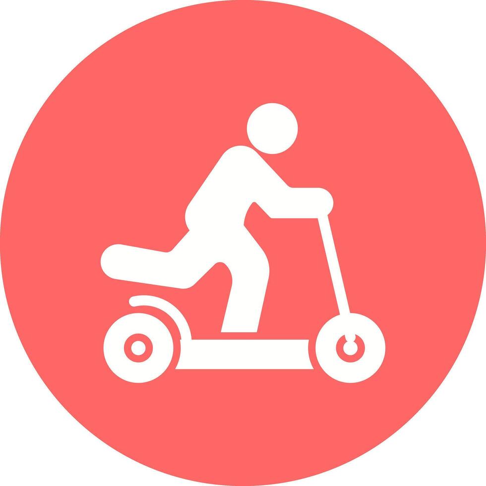 Kick Scooter Icon Design vector
