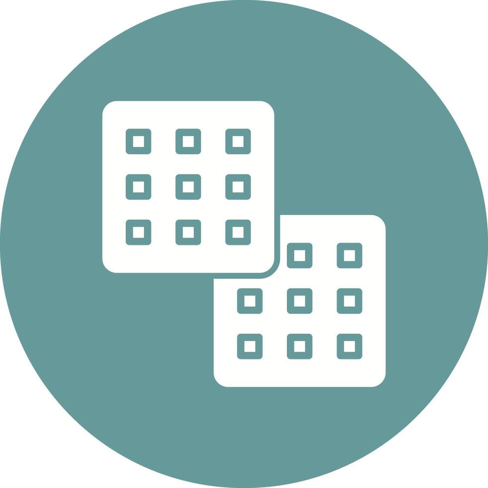 Waffle Icon Design vector