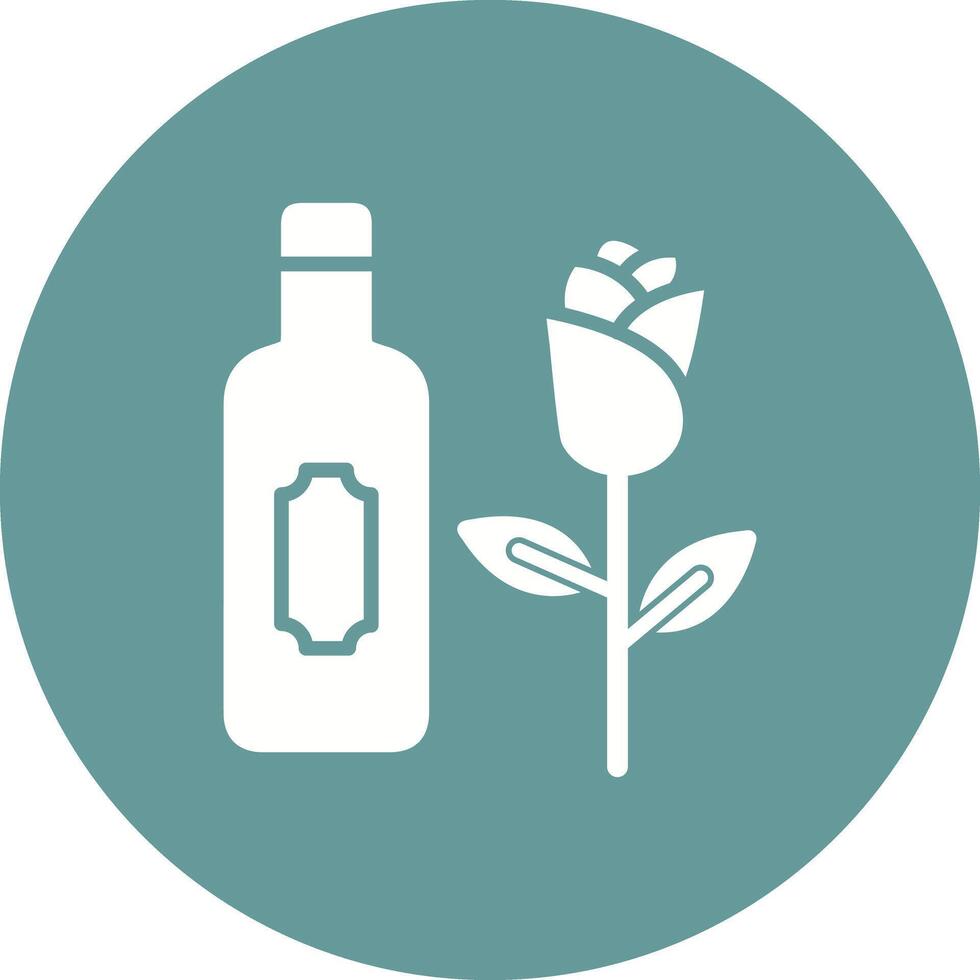 Wine and Roses Icon Design vector