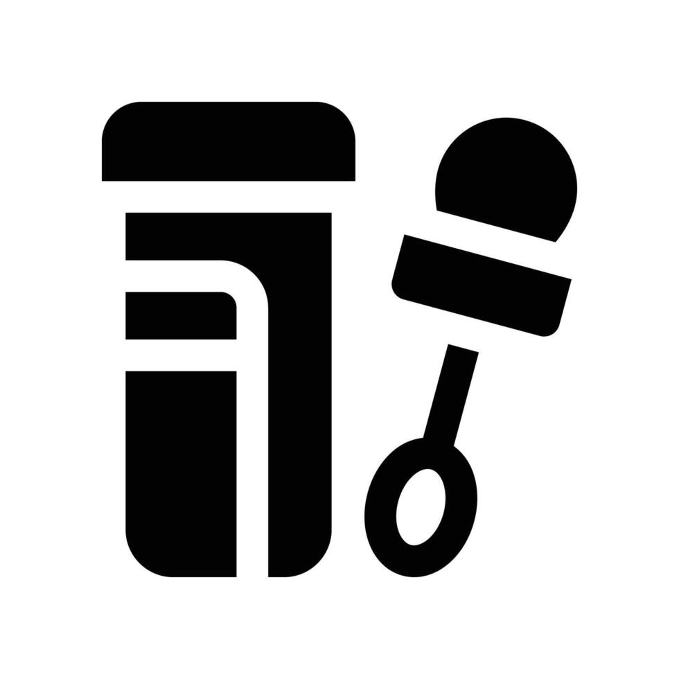 cotton swab icon. glyph icon for your website, mobile, presentation, and logo design. vector