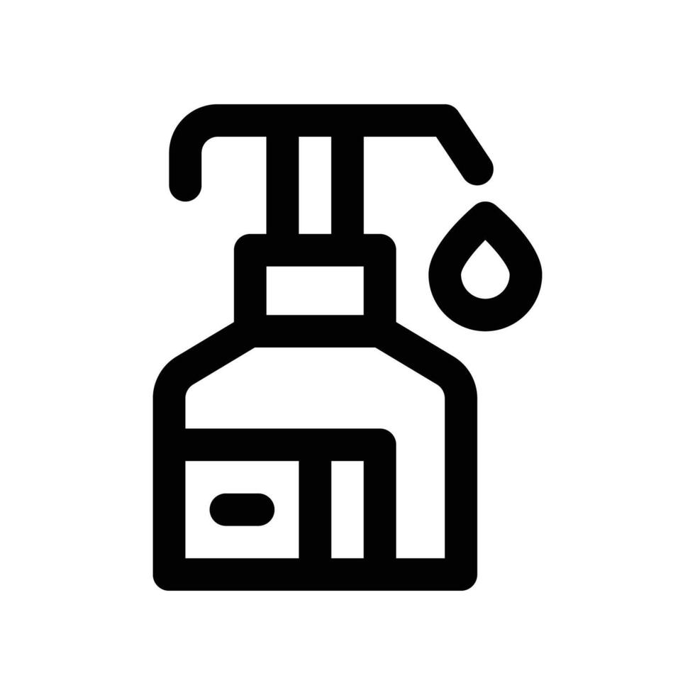hand sanitizer icon. line icon for your website, mobile, presentation, and logo design. vector