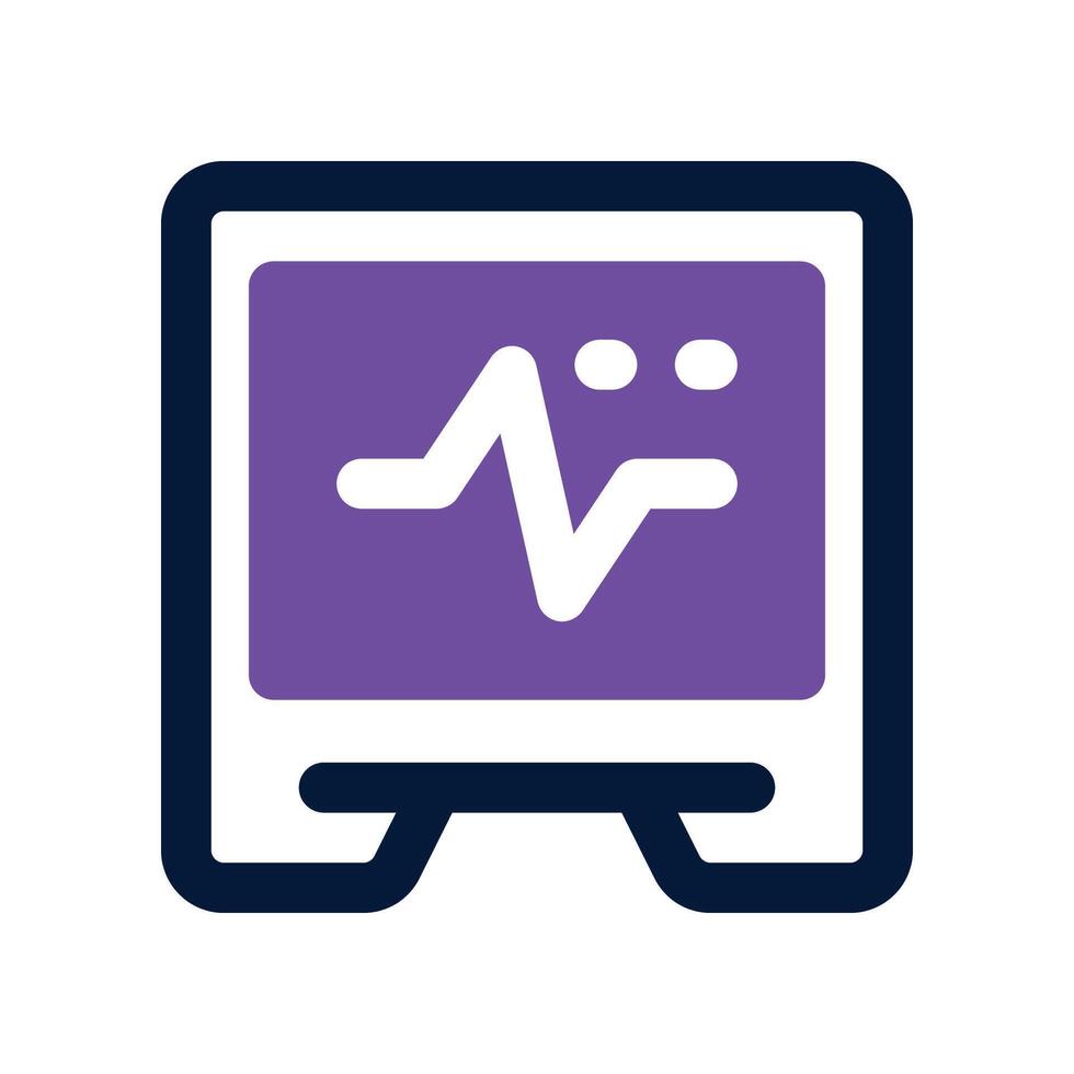 cardiogram icon. dual tone icon for your website, mobile, presentation, and logo design. vector