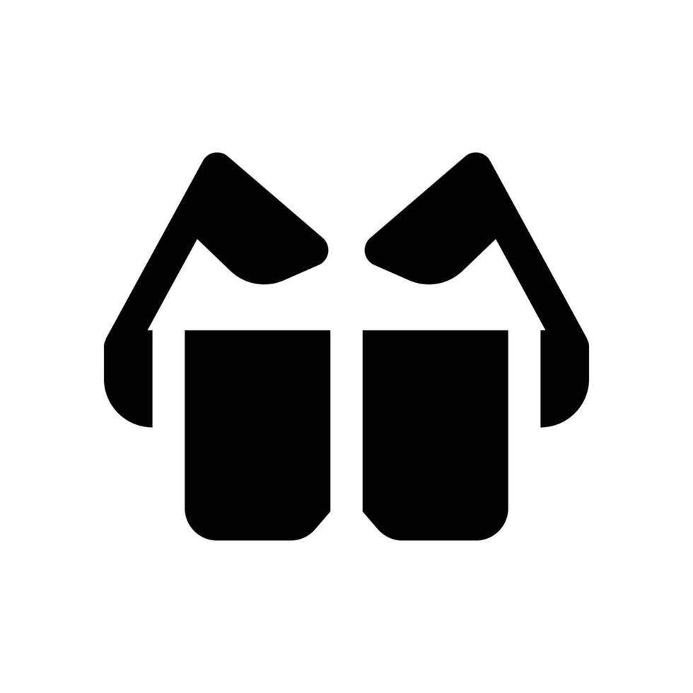 glasses icon. glyph icon for your website, mobile, presentation, and logo design. vector