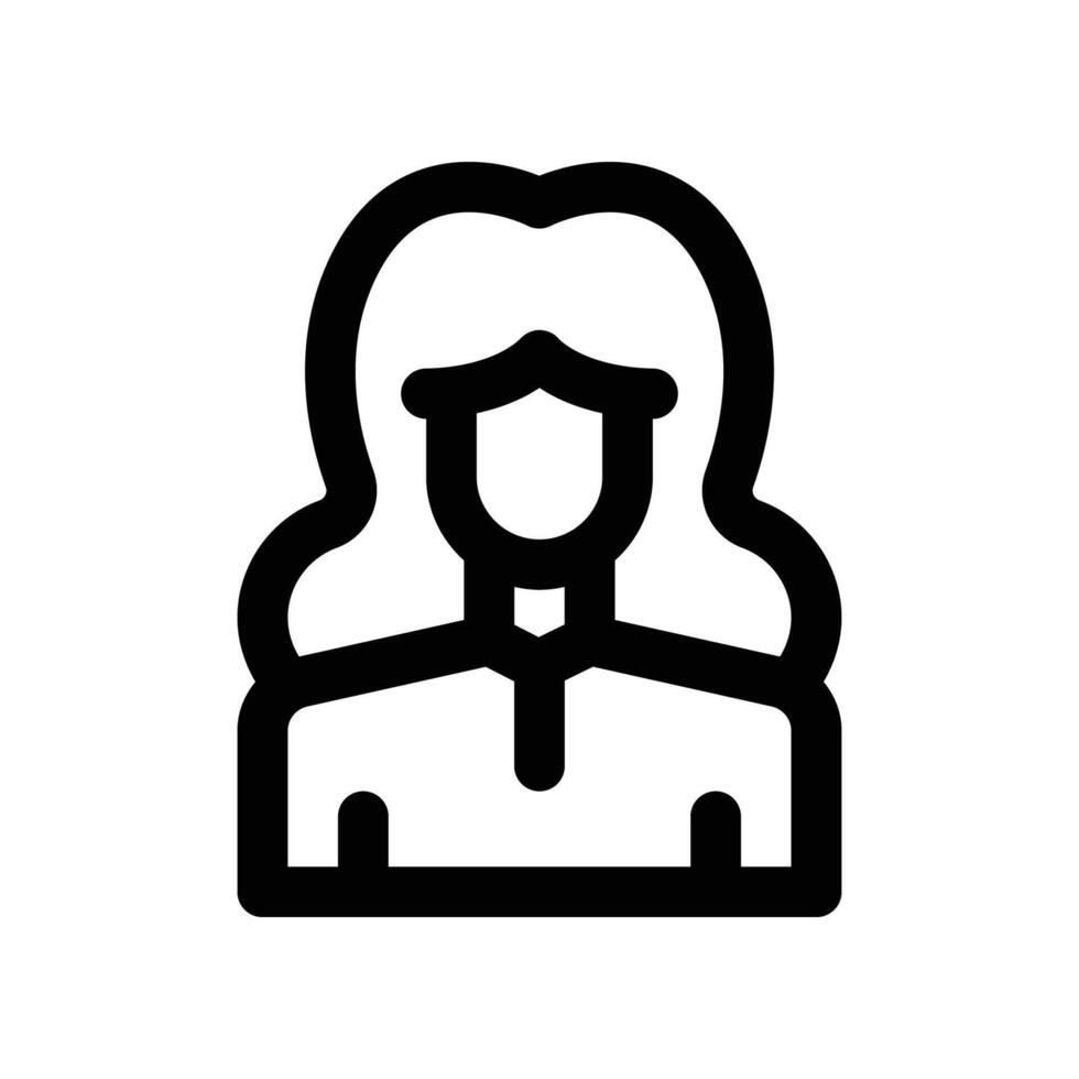 judge icon. line icon for your website, mobile, presentation, and logo design. vector