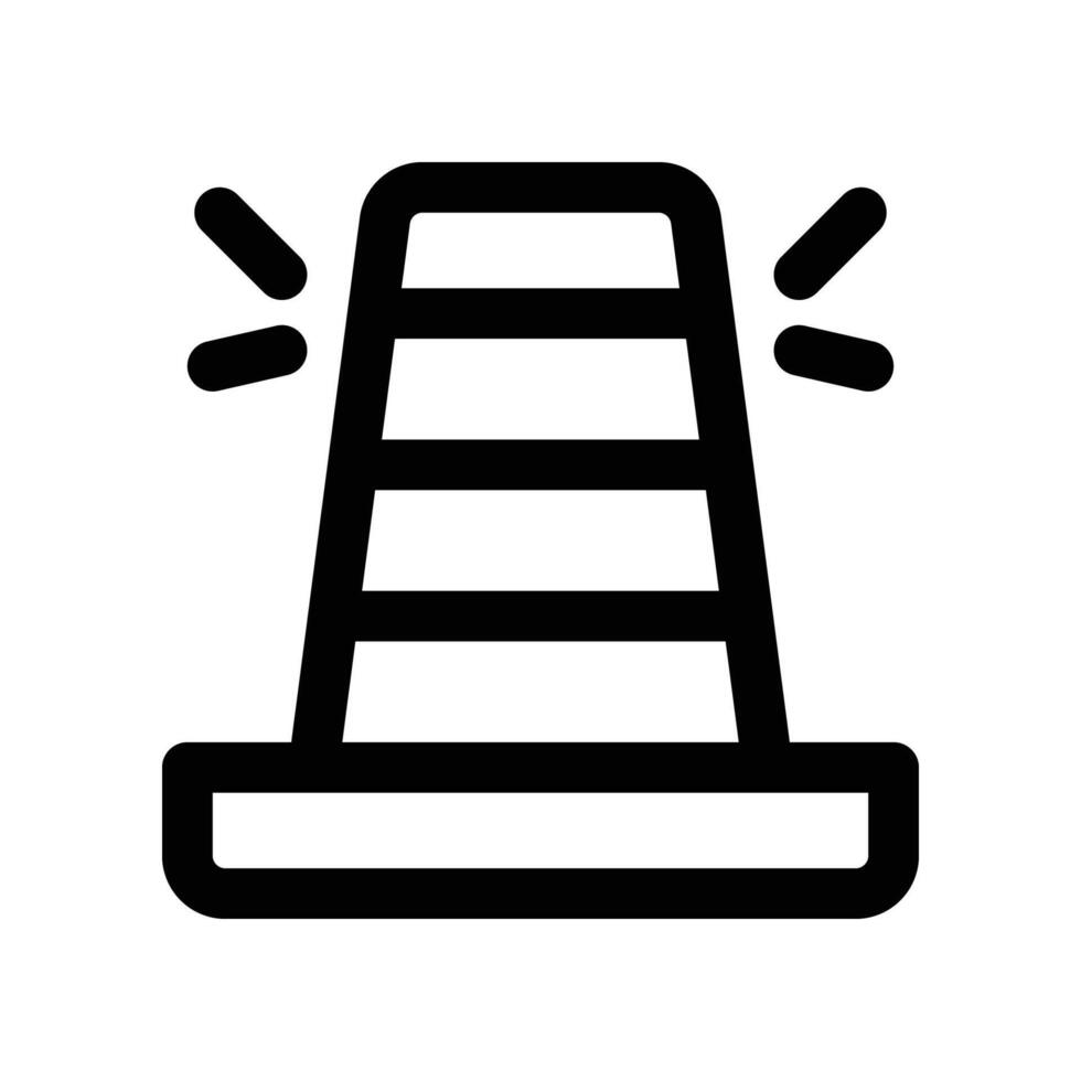 traffic cone icon. line icon for your website, mobile, presentation, and logo design. vector