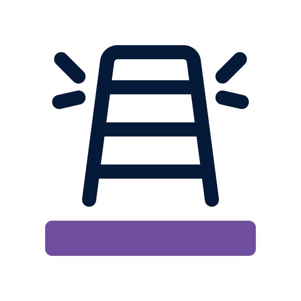 traffic cone icon. dual tone icon for your website, mobile, presentation, and logo design. vector