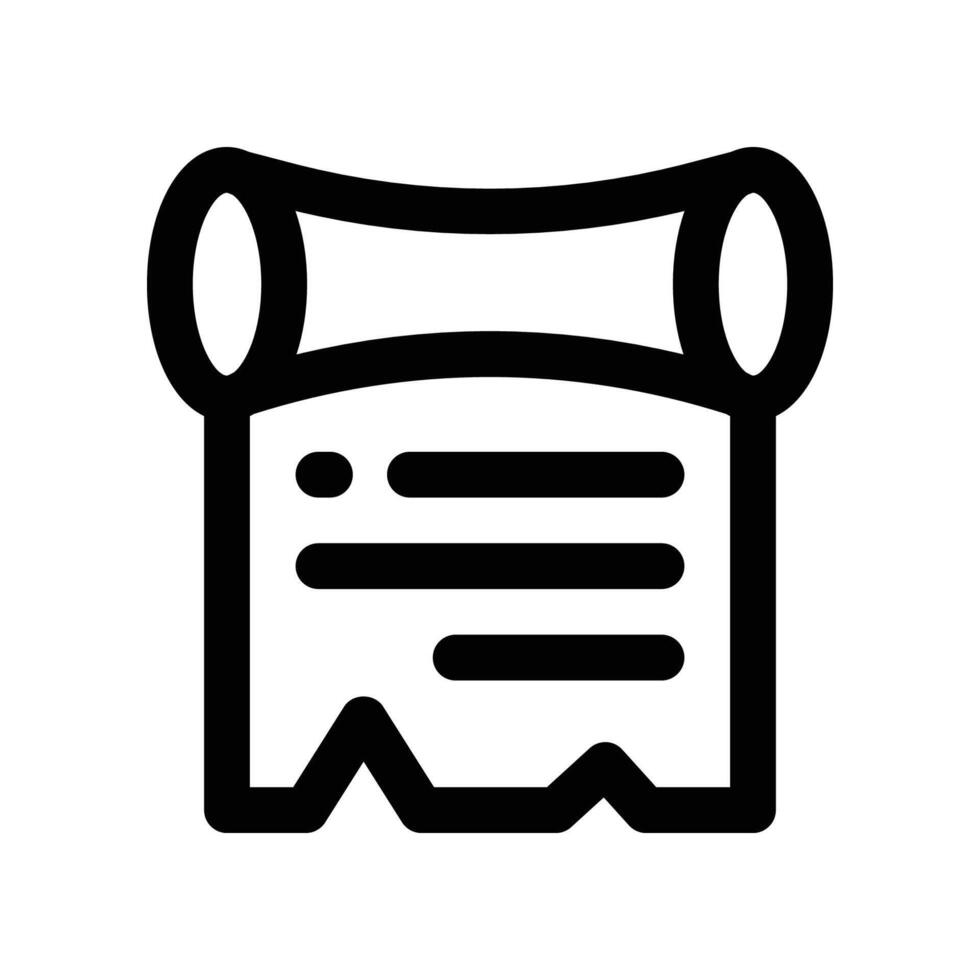 scroll icon. line icon for your website, mobile, presentation, and logo design. vector