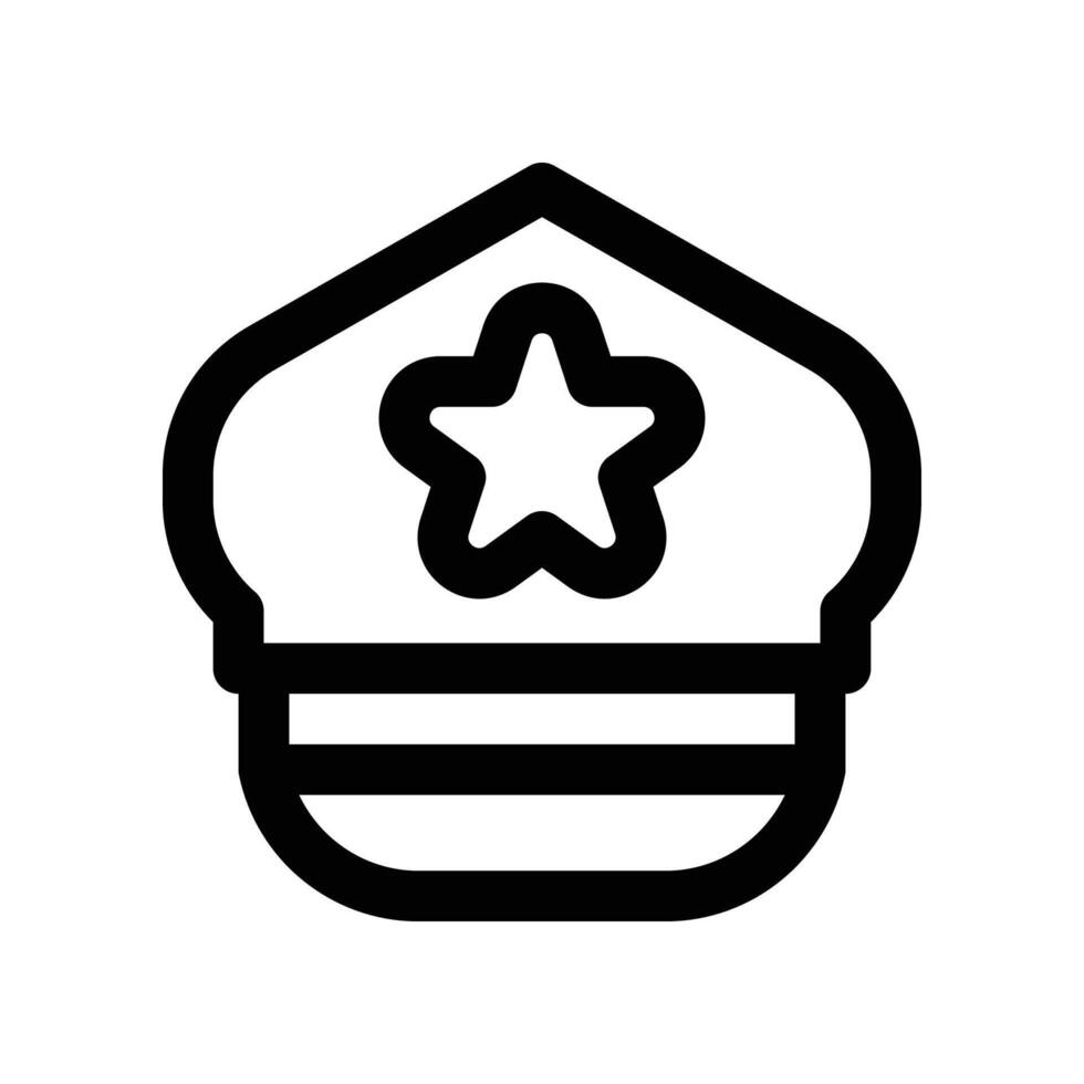 police cap icon. line icon for your website, mobile, presentation, and logo design. vector